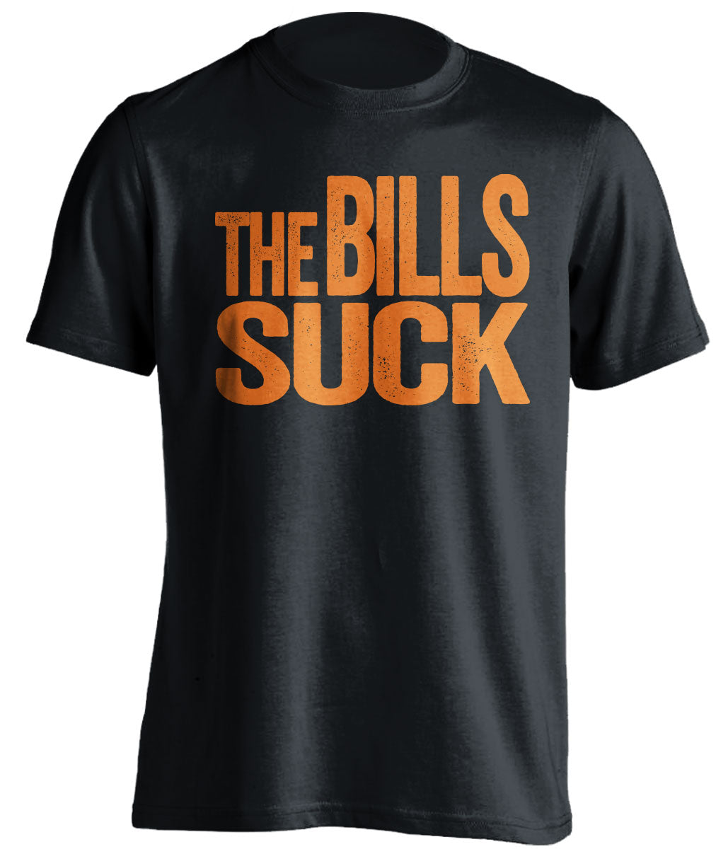 The Bills Suck - Miami Dolphins Fan T-Shirt - Text Design - Beef Shirts