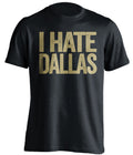 i hate dallas cowboys new orleans saints black tshirt