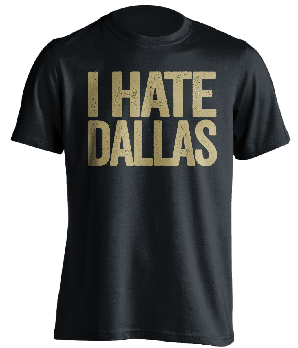 i hate dallas cowboys new orleans saints black tshirt
