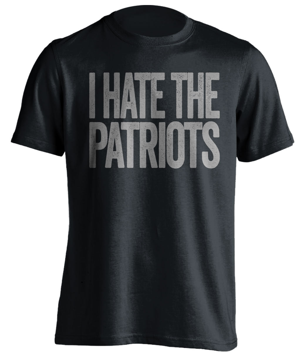 I Hate The Patriots - Haters Gonna Hate Navy and Grey Version - Text Design - Beef Shirts