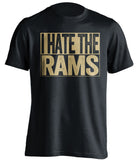 i hate the rams black shirt for st louis rams fans