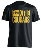 fuck the cougars cal fan black shirt censored