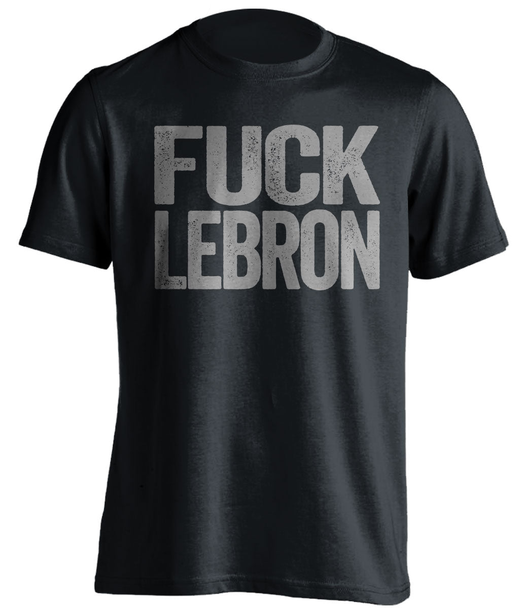 fuck lebron james san antonio spurs black tshirt uncensored