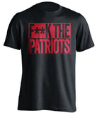F**K THE PATRIOTS Atlanta Falcons black TShirt