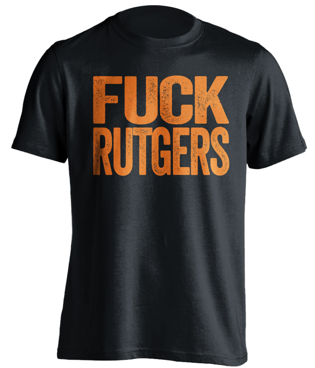 fuck rutgers uncensored black tshirt for princeton fans