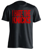 i hate the knicks black tshirt chicago bulls fan