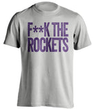 fuck the rockets utah jazz grey tshirt censored