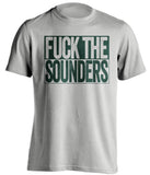 FUCK THE SOUNDERS - Portland Timbers Fan T-Shirt - Box Design - Beef Shirts