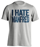 i hate manfred lockout new york yankees grey tshirt