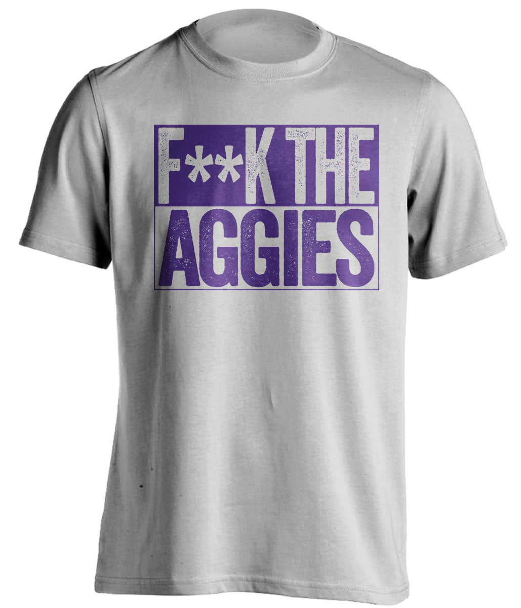 FUCK THE AGGIES - LSU Tigers Fan T-Shirt - Box Design - Beef Shirts