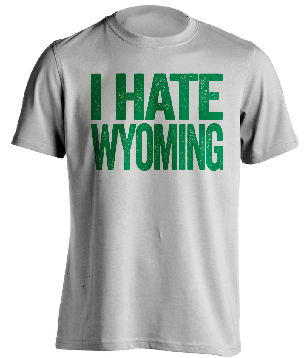 i hate wyoming grey tshirt csu rams fan