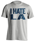 i hate la rams st louis rams fan grey tshirt