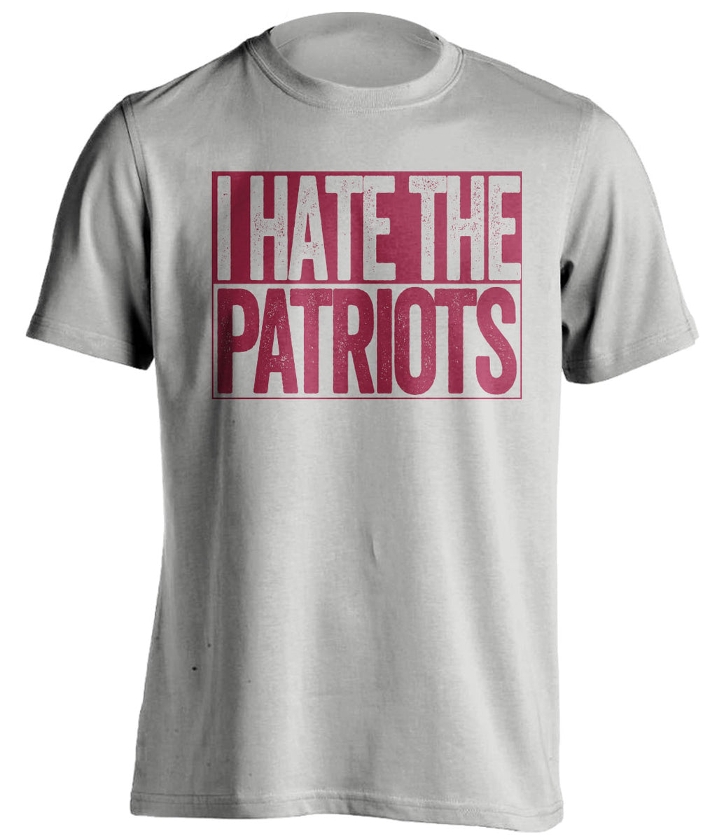 I Hate The Patriots - Haters Gonna Hate Garnet and Old Gold Version - Box Design - Beef Shirts