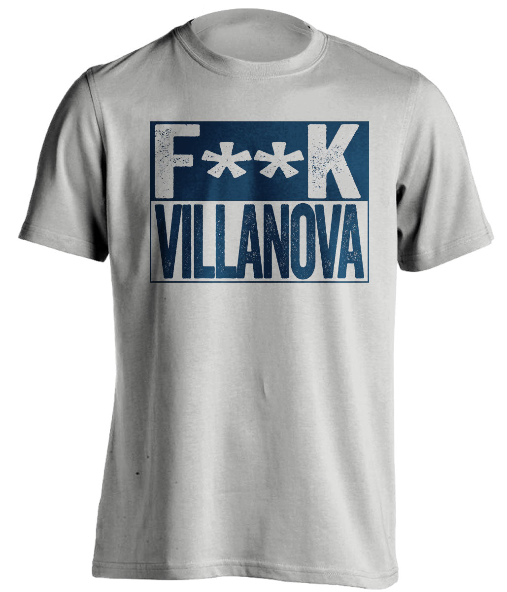 fuck villanova xavier musketeers fan censored grey tshirt
