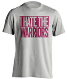 I Hate The Warriors - Cleveland Cavaliers Fan T-Shirt - Box Design - Beef Shirts