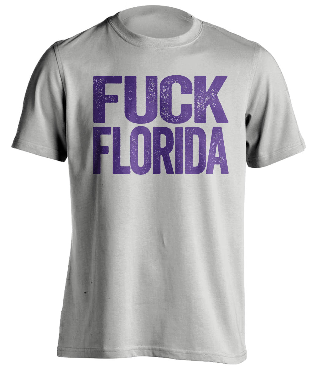 FUCK FLORIDA - LSU Tigers Fan T-Shirt - Text Design - Beef Shirts