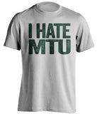i hate mtu grey tshirt for nmu wildcats fans