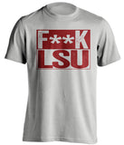 fuck lsu censored grey shirt for aggies fans