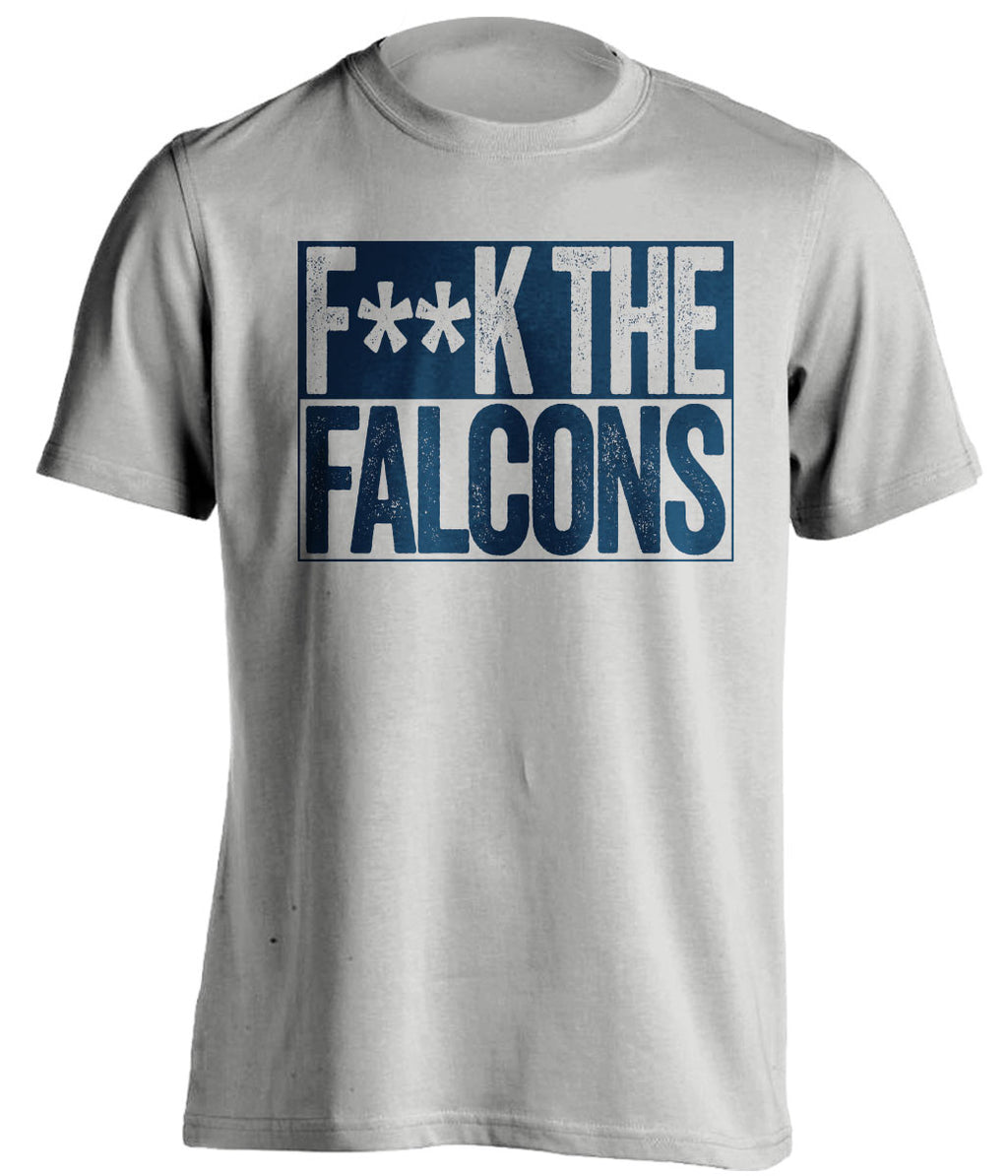 F**K THE FALCONS New England Patriots grey TShirt Super Bowl LI