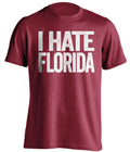 i hate florida gators alabama bama tide red tshirt
