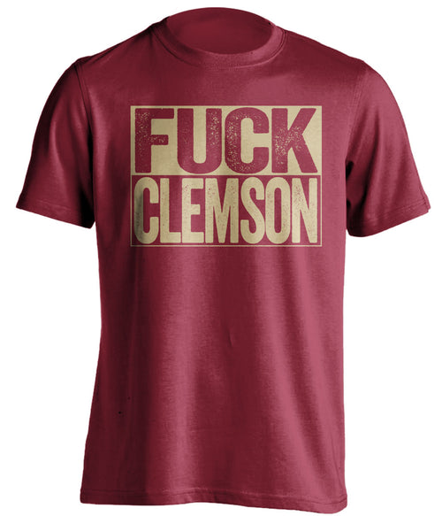 fuck clemson fsu seminoles red shirt uncensored
