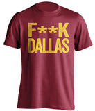 fuck dallas cowboys washington redskins commanders red tshirt censored