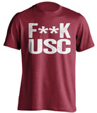 fuck usc censored red tshirt stanford fans