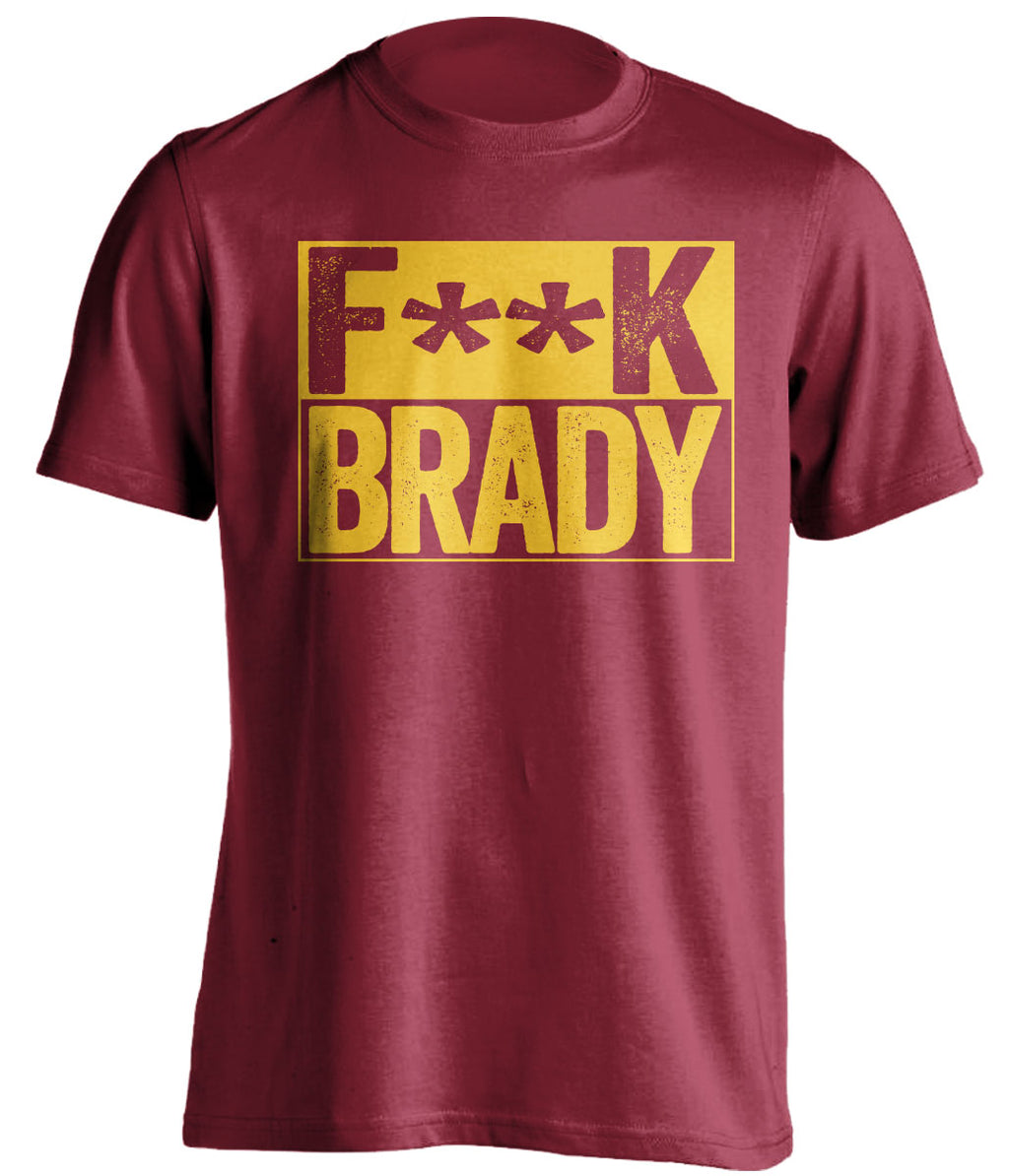 fuck brady garnet and gold tshirt censored