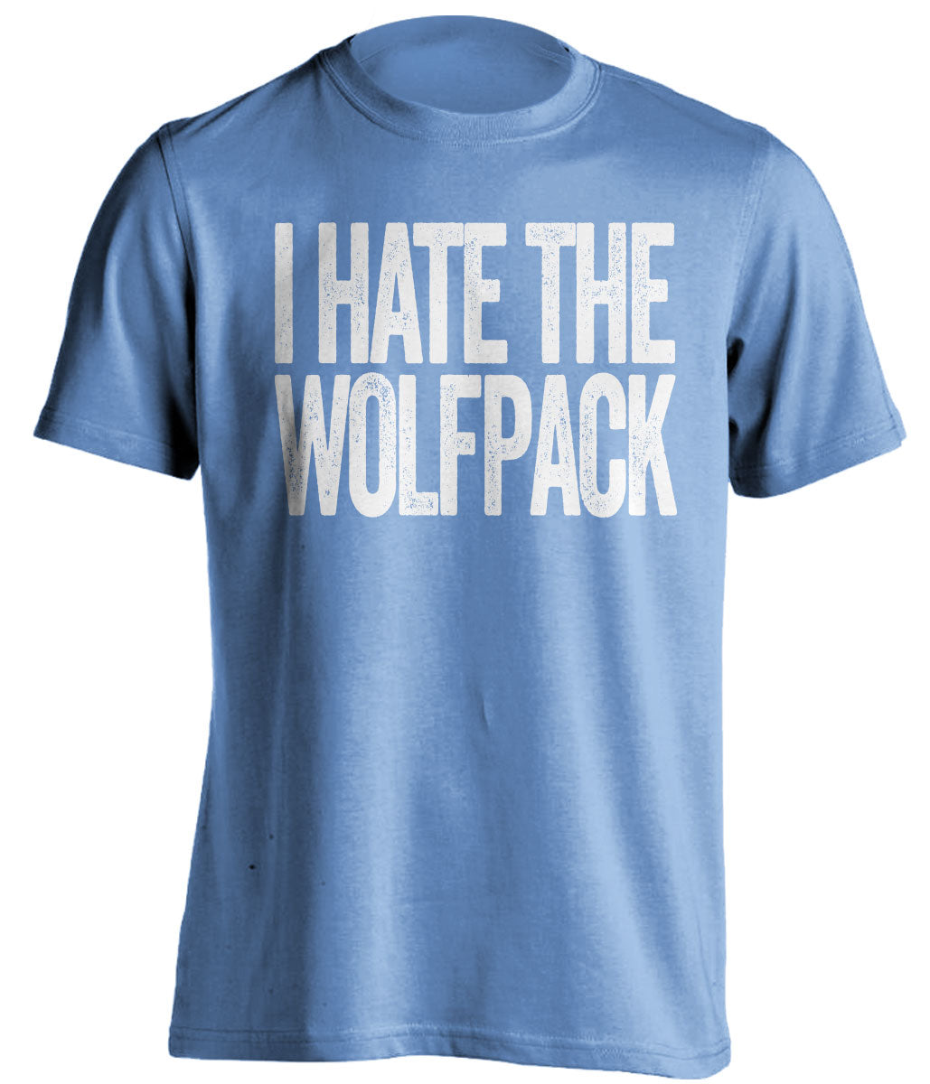 i hate the nc state wolfpack unc tar heels blue tshirt
