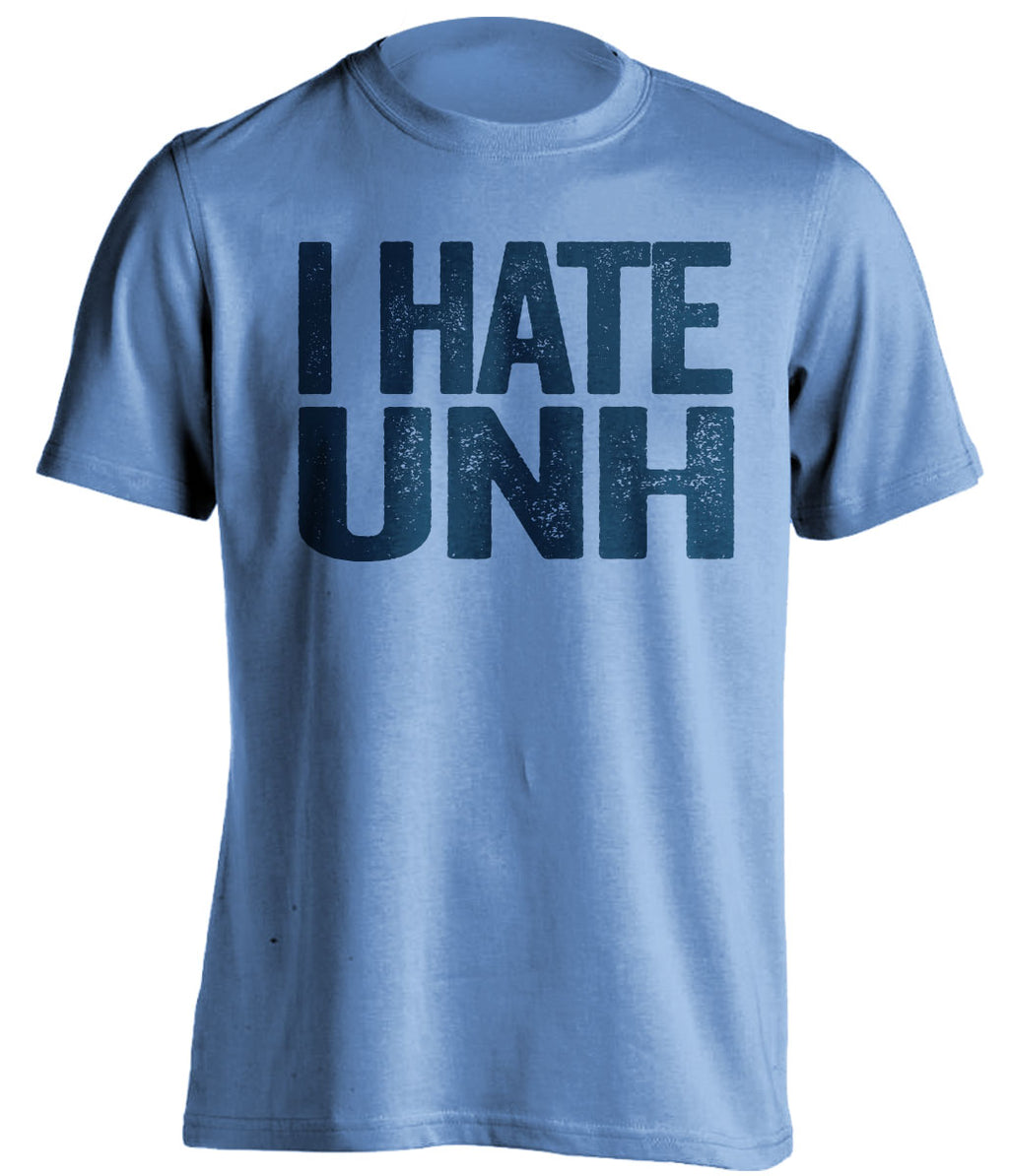i hate unh blue tshirt maine bears fans