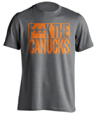 fuck the canucks edmonton oilers grey shirt censored