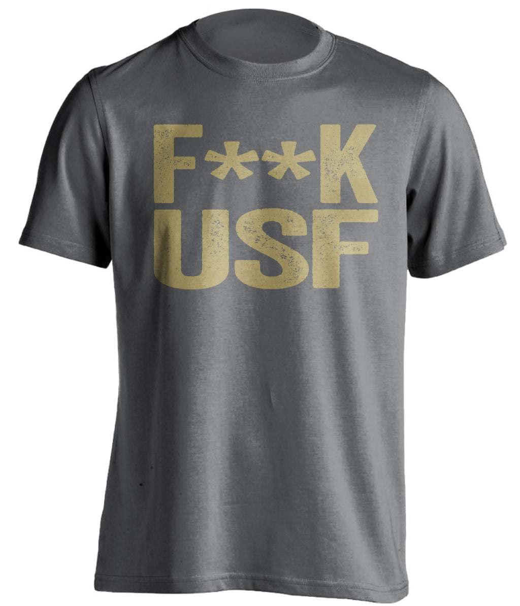 fuck usf censored grey tshirt for ucf knights fans