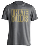 i hate dallas cowboys new orleans saints grey shirt