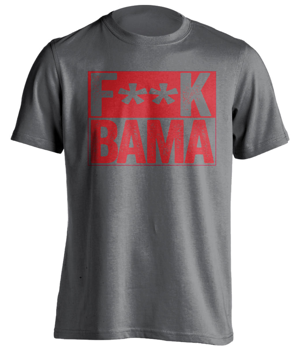 georgia bulldogs grey shirt says fuck bama censored