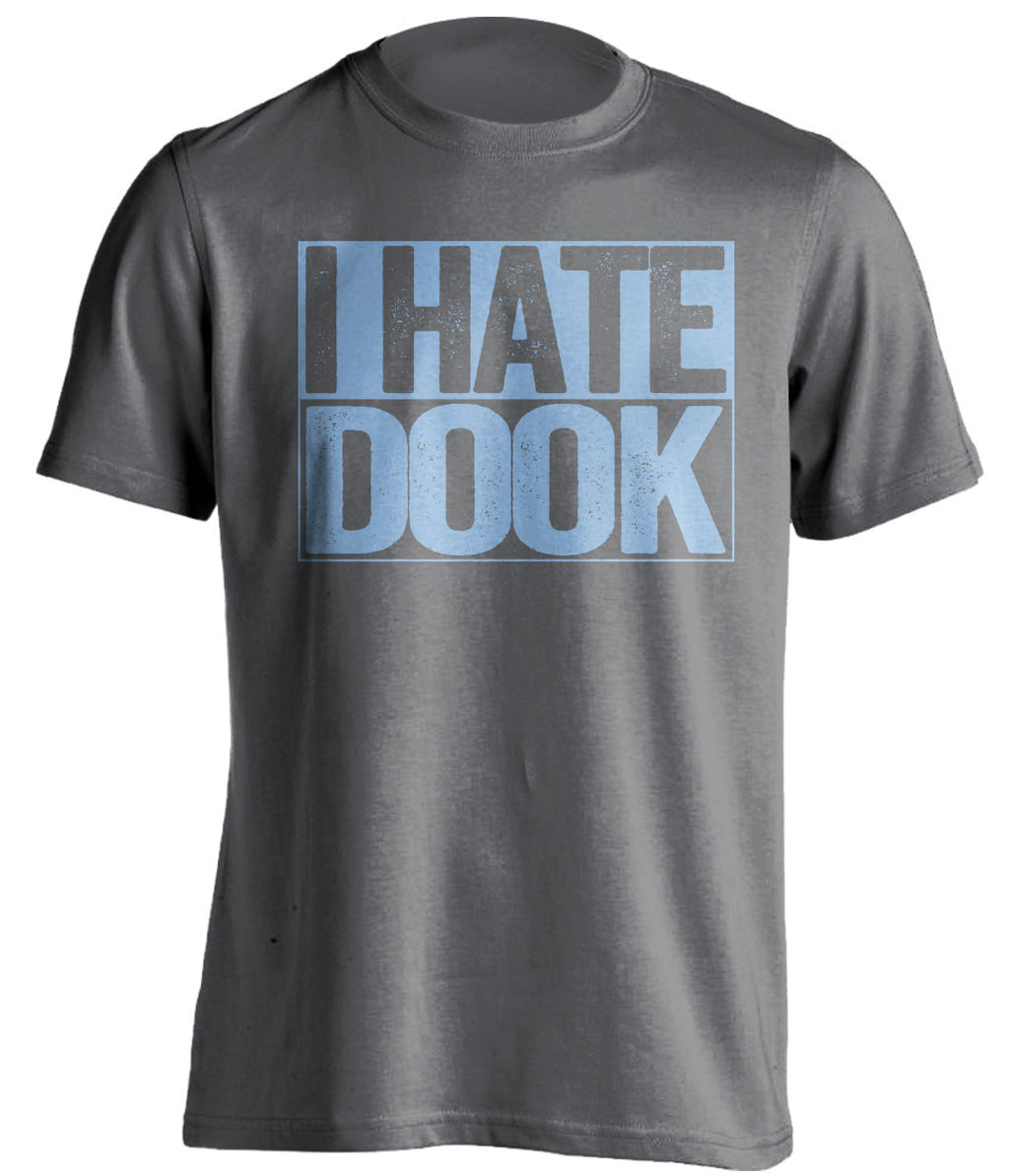 I Hate Dook UNC Tar Heels grey TShirt