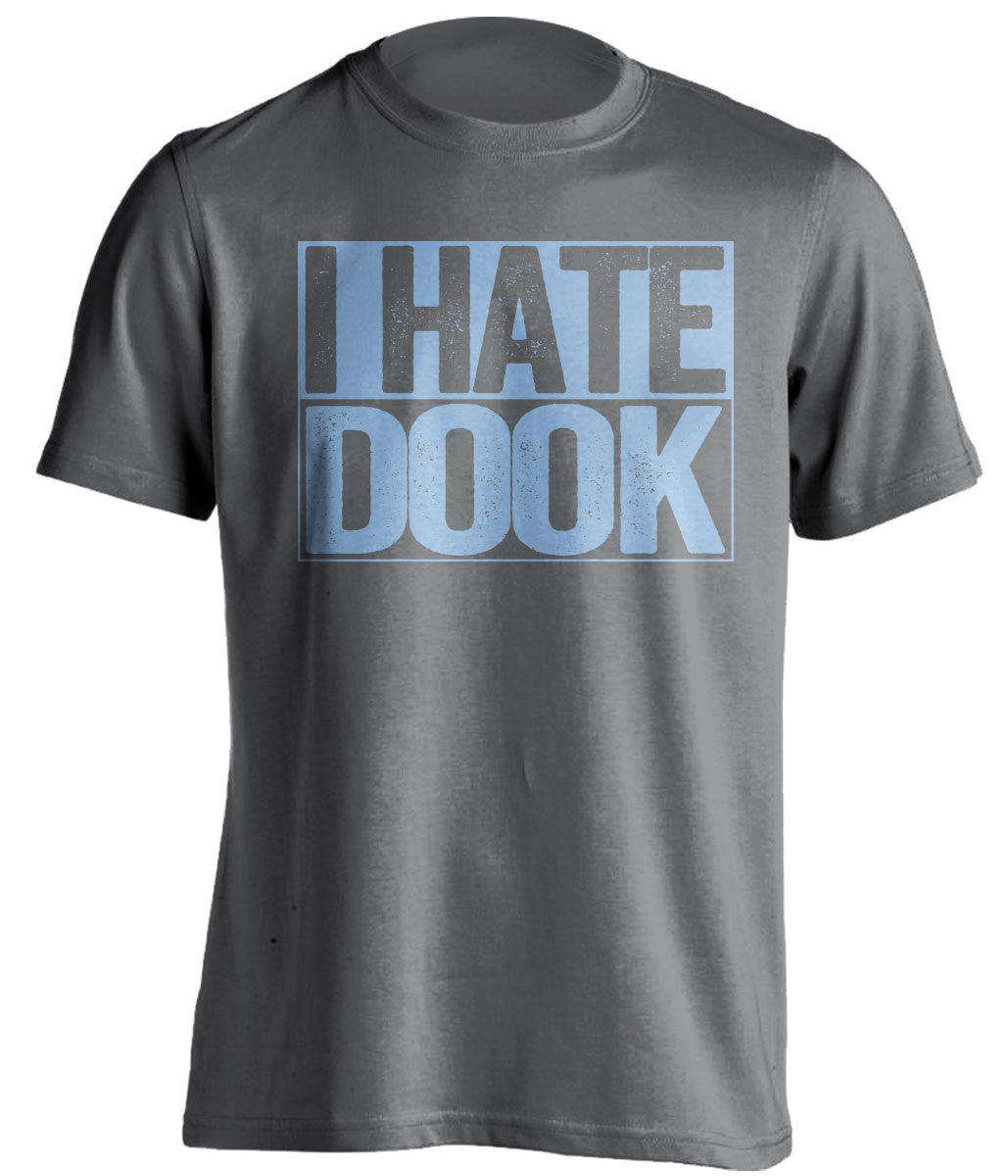 I Hate Dook UNC Tar Heels grey TShirt
