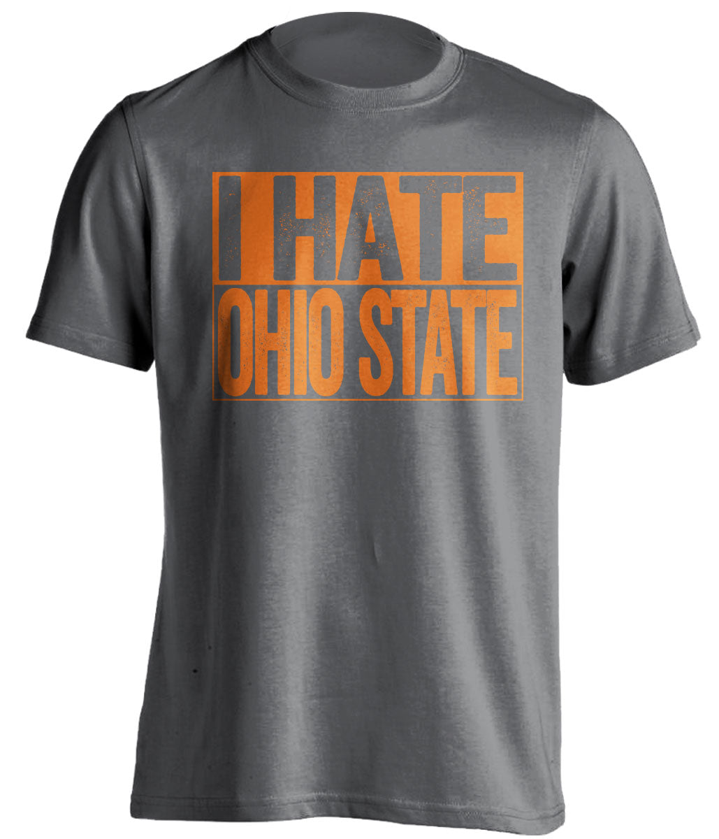i hate ohio state grey shirt for miami hurricanes fans