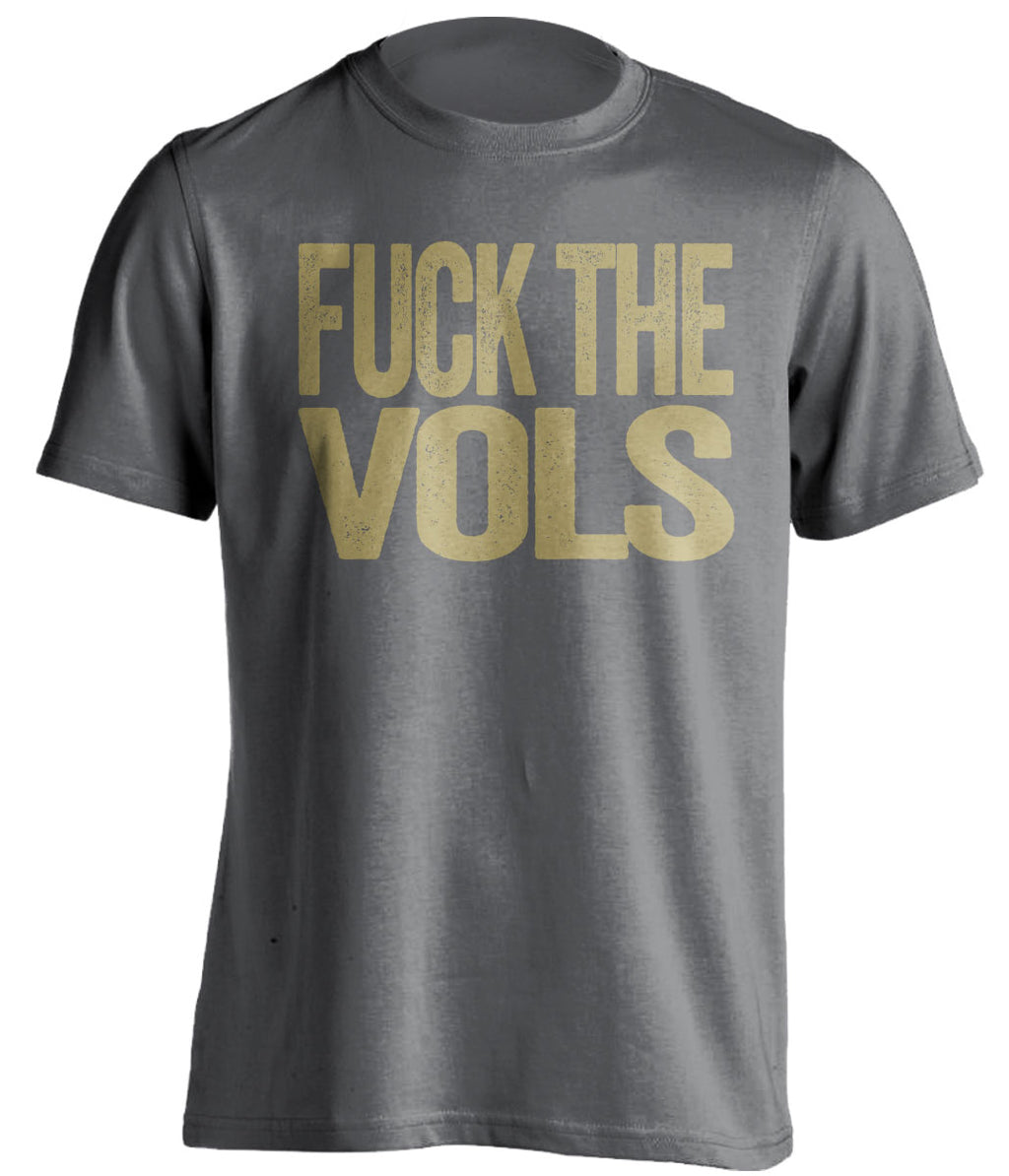 fuck the vols vanderbilt grey and gold shirt uncensored