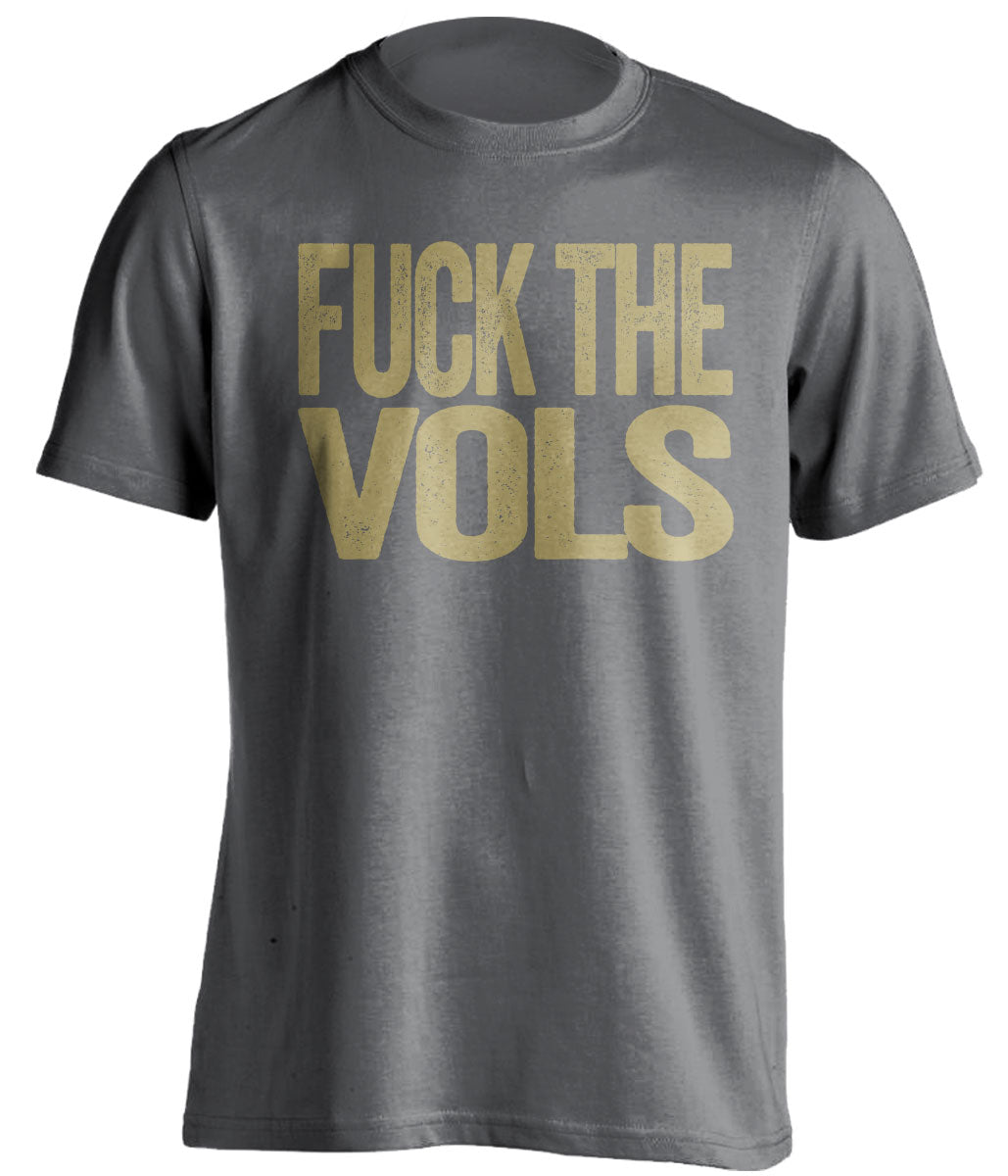 fuck the vols vanderbilt grey and gold shirt uncensored