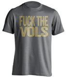 fuck the vols vanderbilt grey and gold shirt uncensored