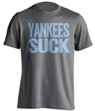 yankees suck tampa bay rays grey shirt