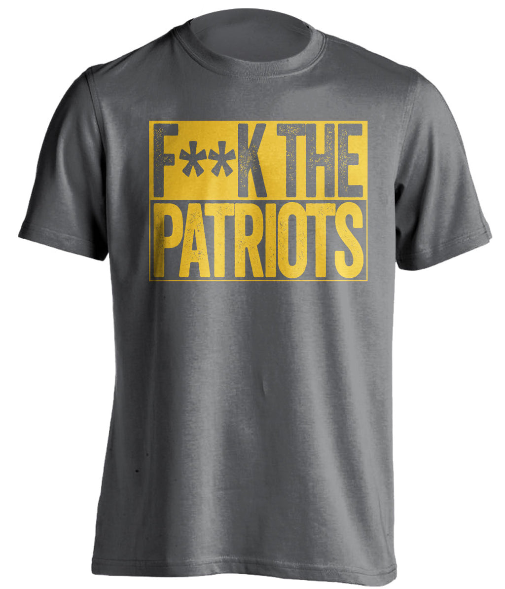 fuck the patriots los angeles chargers grey shirt censored