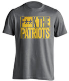 fuck the patriots los angeles chargers grey shirt censored