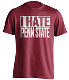 i hate penn state red shirt for temple owls fans