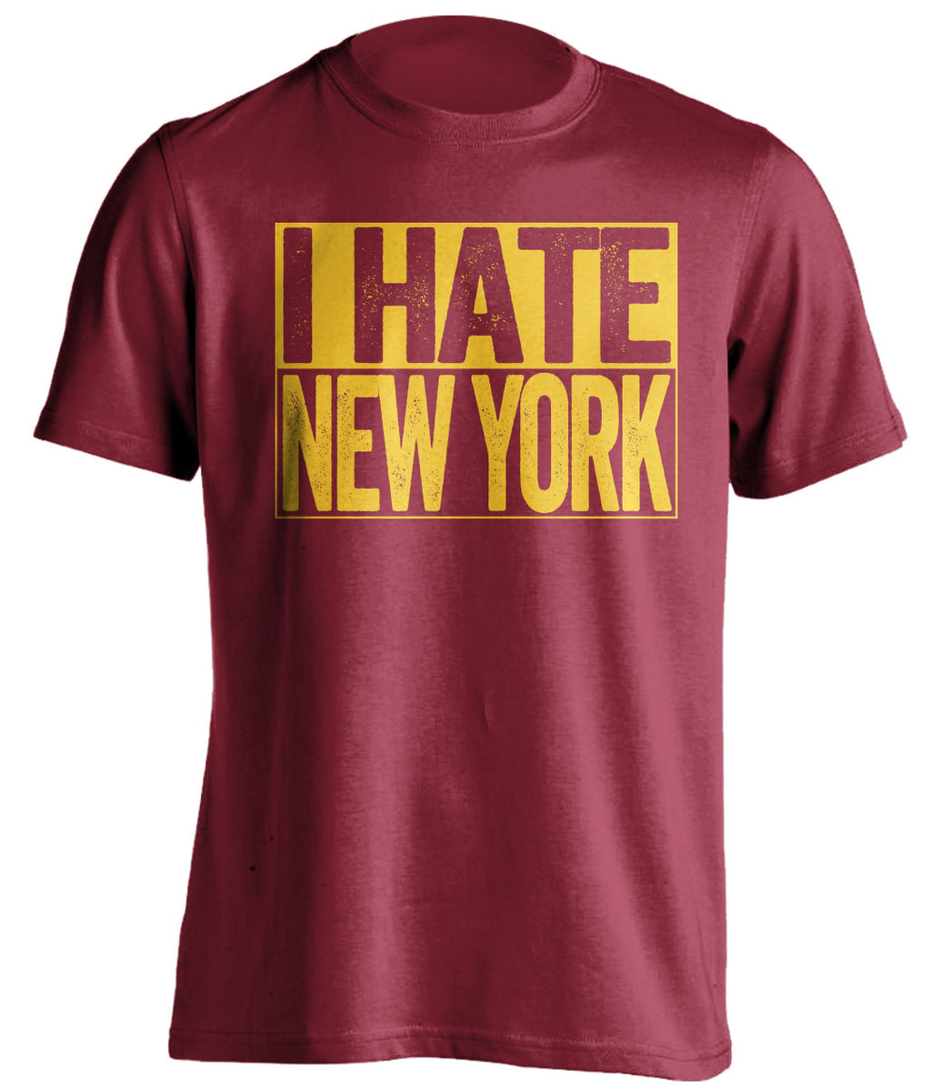 i hate new york washington redskins commanders red shirt
