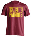 i hate the patriots washington redskins shirt