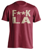 fuck la dodgers rams chargers 49ers dbacks coyotes red tshirt censored