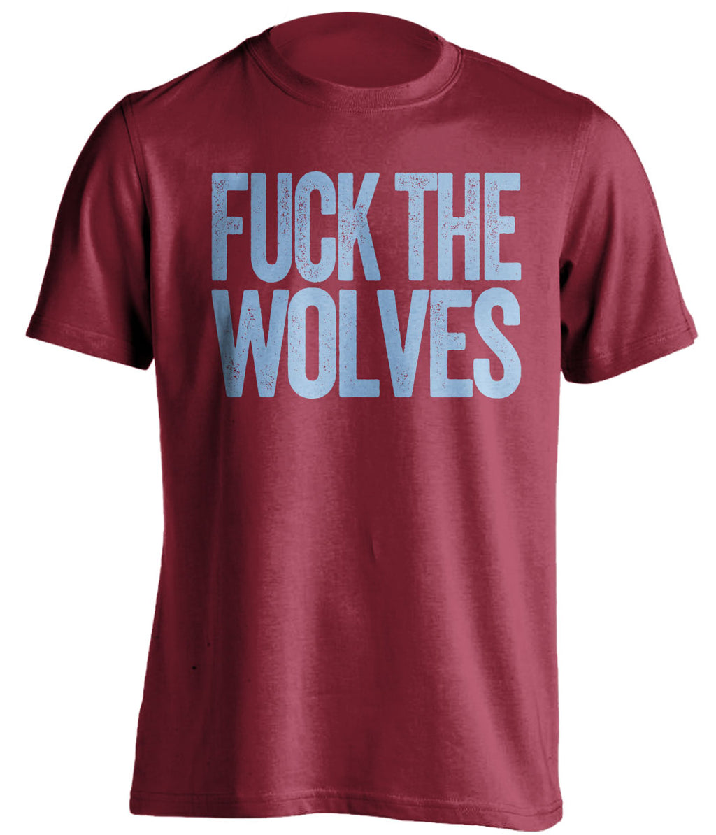 fuck the wolves garnet shirt aston villa fans uncensored