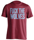 fuck the wolves garnet shirt aston villa fans uncensored