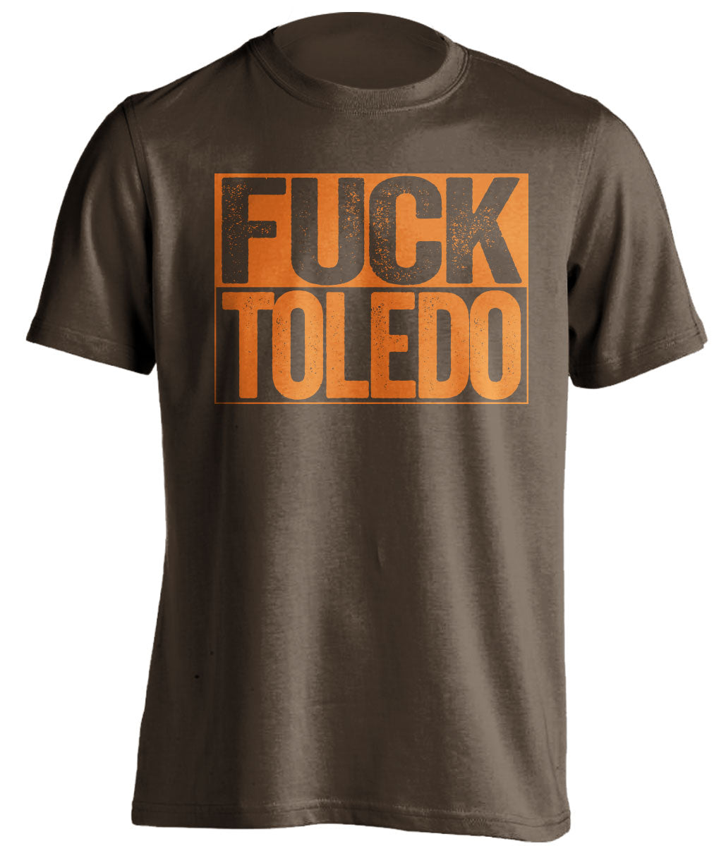 fuck toledo uncensored brown shirt BGSU falcons fan shirt